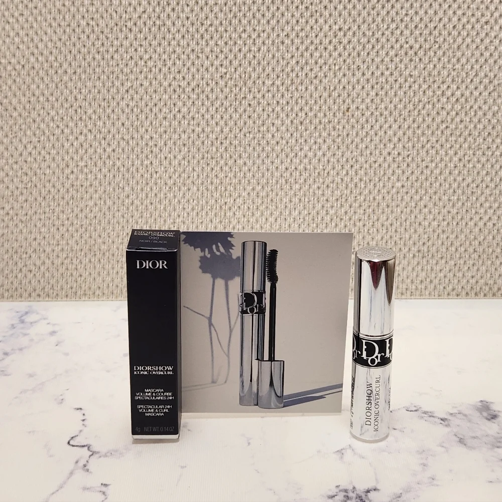 Dior Diorshow Iconic Overcurl Volume Black Mascara Mini Travel Size .14 Oz
